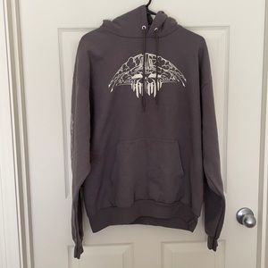 Hanes Print Grey Hoodie
